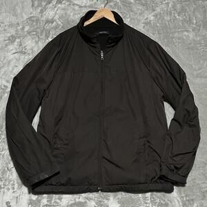 Vintage Nautica Reversible Fleece Jacket Mens XL Black Brown Bomber 90s Utility